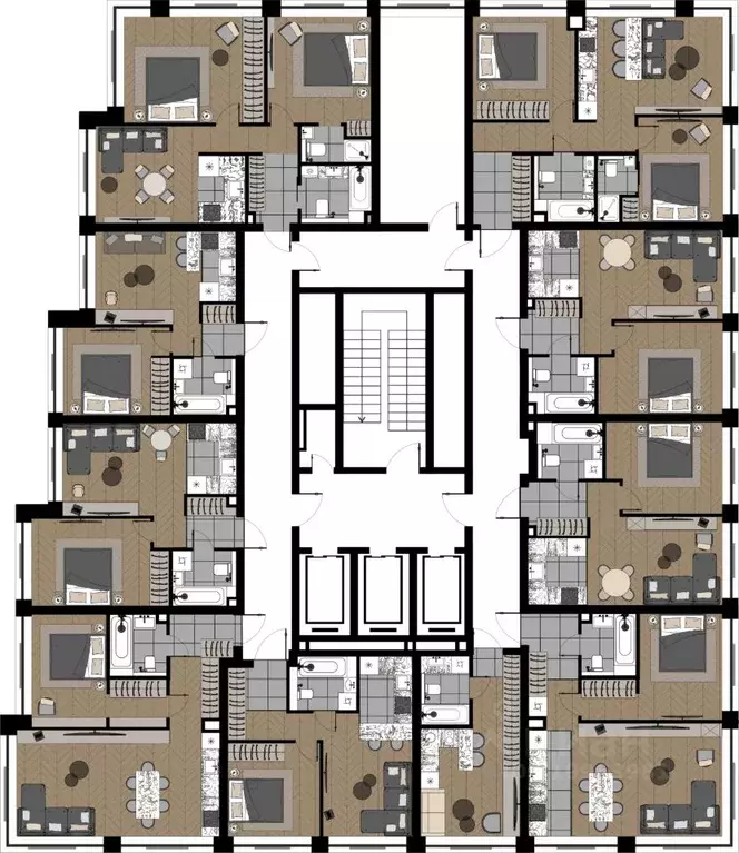 3-к кв. Москва ул. Берзарина, 37 (52.85 м) - Фото 1