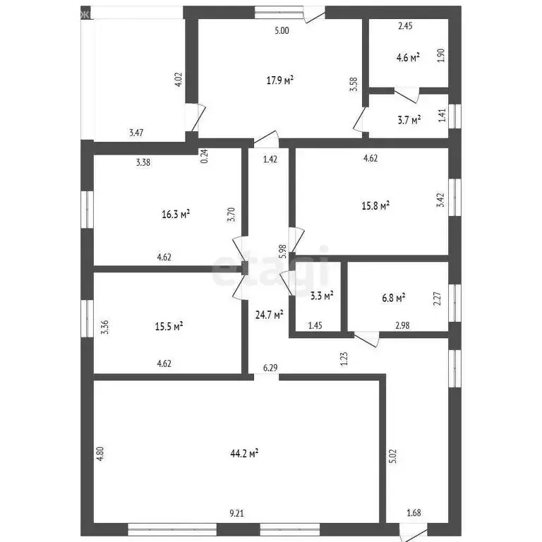 Дом в посёлок Новый, Добрая улица (175 м) - Фото 1