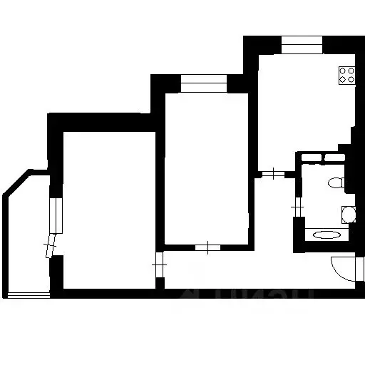 2-к кв. Воронежская область, Воронеж Московский просп., 126 (61.8 м) - Фото 2