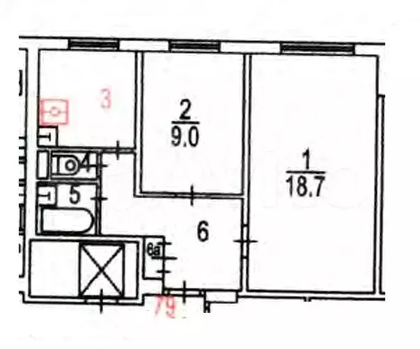 Аукцион: 2-к. квартира, 44,1 м, 2/9 эт. - Фото 0