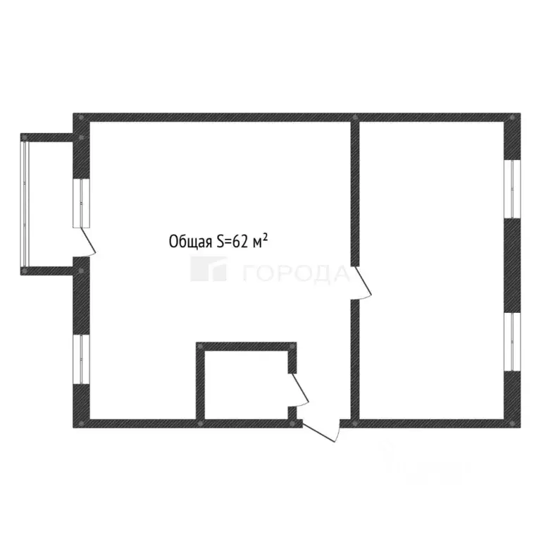 2-к кв. Алтайский край, Барнаул ул. Георгиева, 55 (62.0 м) - Фото 2