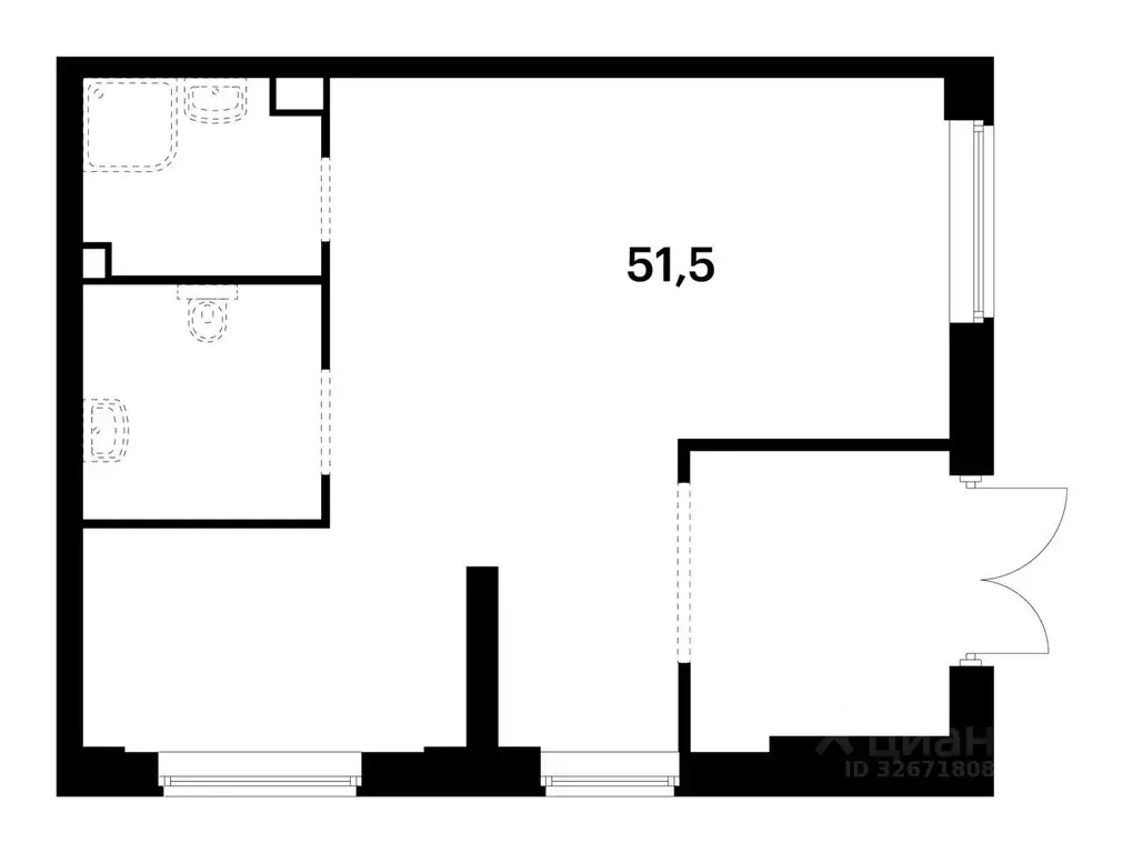 Помещение свободного назначения в Москва Кронштадтский бул., 8к2 (50 ... - Фото 2