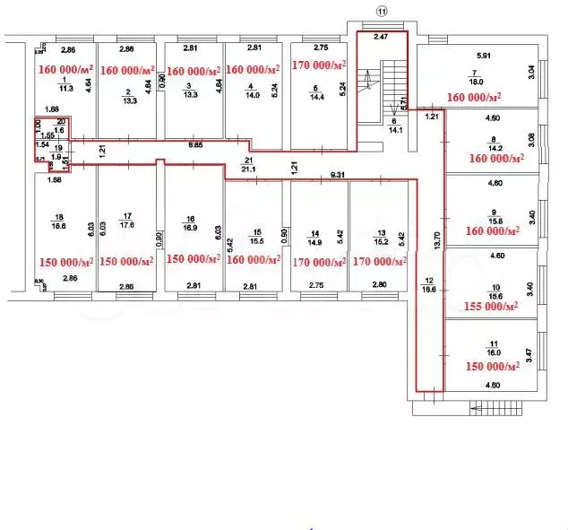 Офис с ремонтом, 30.1 м - Фото 0
