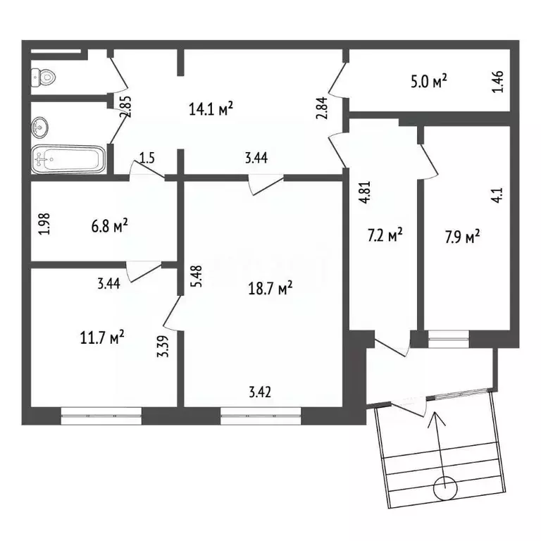 Офис в Московская область, Мытищи Поселок Пироговский мкр, ул. ... - Фото 1