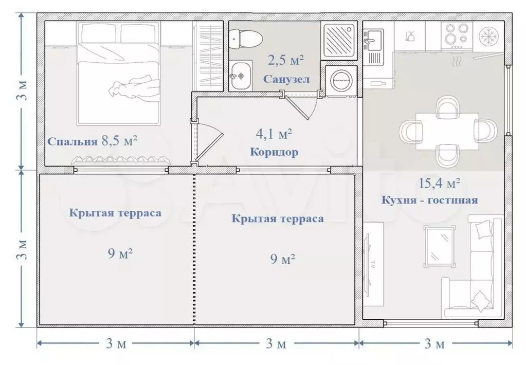 Дом 54 м на участке 6 сот. - Фото 0