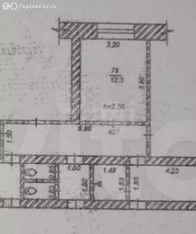 1к в -комнатной квартире (12 м) - Фото 1