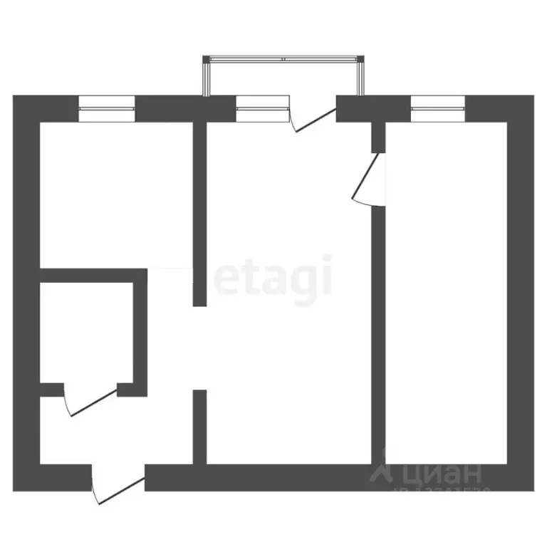 2-к кв. Ульяновская область, Ульяновск просп. Нариманова, 96 (43.6 м) - Фото 2