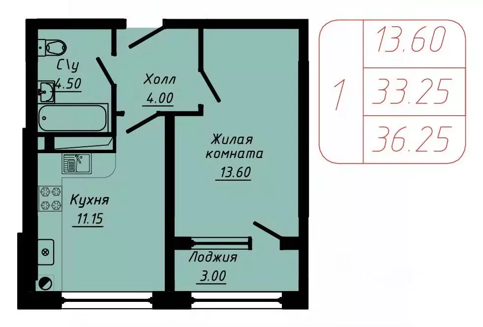 1-к кв. Ставропольский край, Кисловодск  (36.25 м) - Фото 0