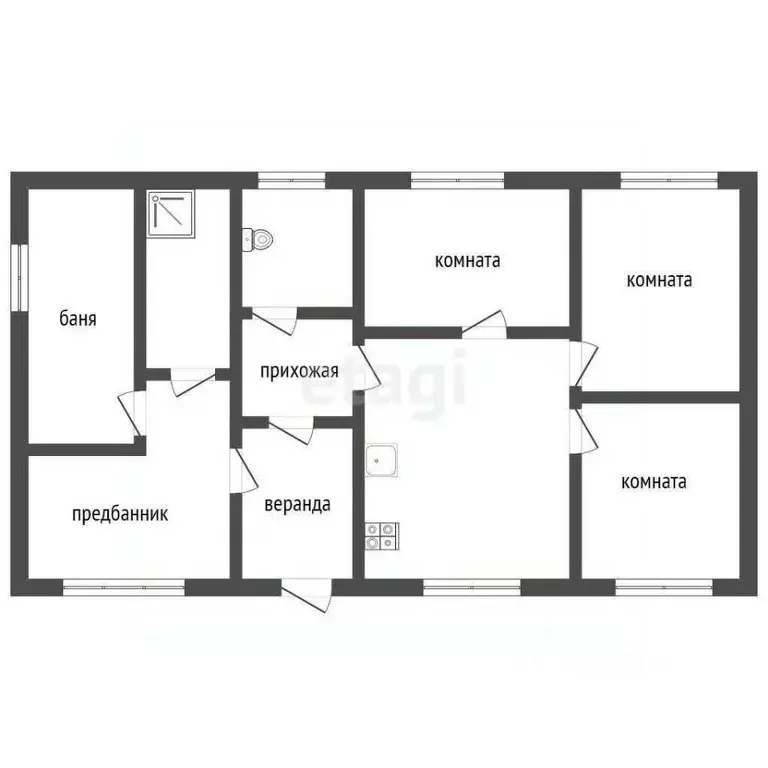 Дом в Омская область, Омск Дары Сибири СНТ, аллея 1-я (77 м) - Фото 1