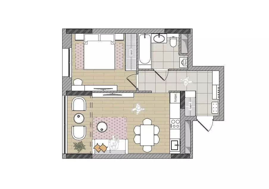 2-комнатная квартира: Киров, ЖК Видный (48.8 м) - Фото 1