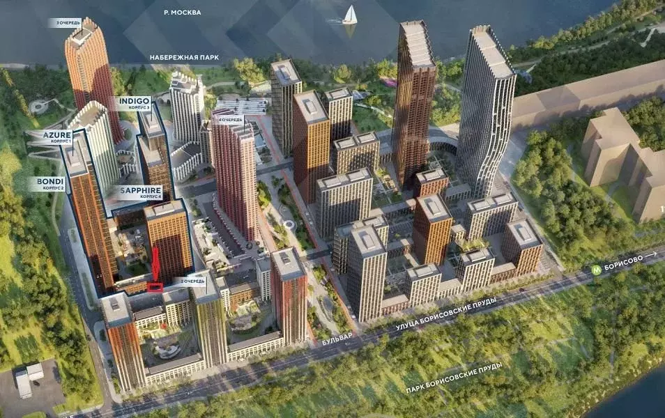 Помещение свободного назначения в Москва ул. Борисовские Пруды, 3К2 ... - Фото 2