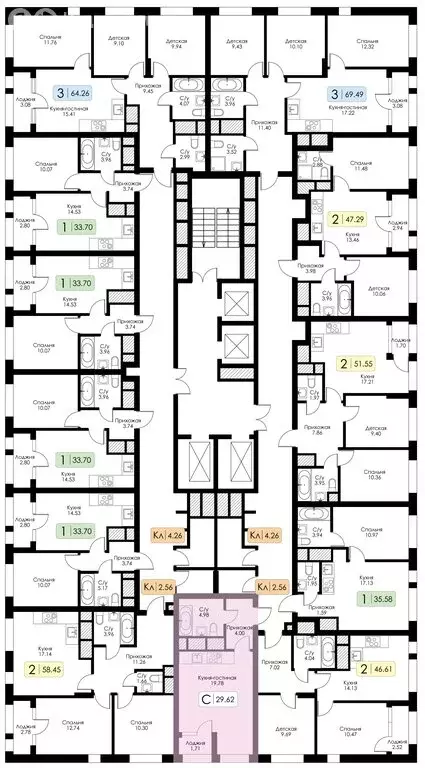 Квартира-студия: Тула, Ряжская улица, 27 (29.62 м) - Фото 1