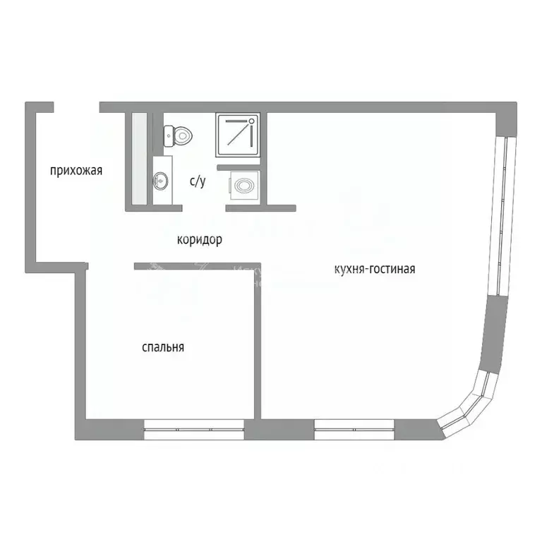 2-к кв. Москва Михалковская ул., 54 (52.3 м) - Фото 1