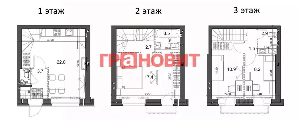 3-к кв. Новосибирская область, Новосибирский район, Мичуринский ... - Фото 1