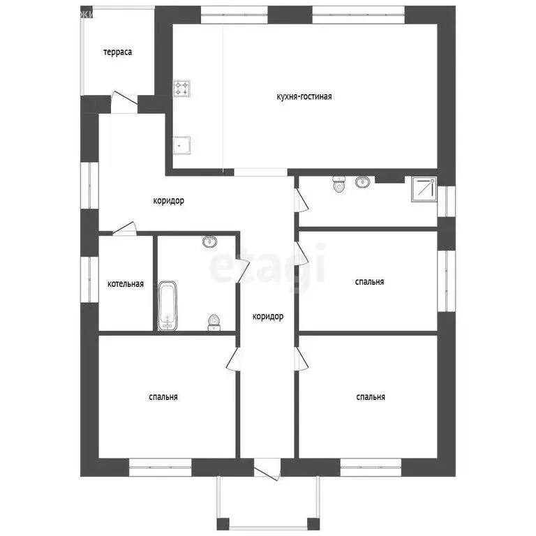 Дом в Тукаевский район, деревня Азьмушкино, улица Хирурга Шакурова ... - Фото 1