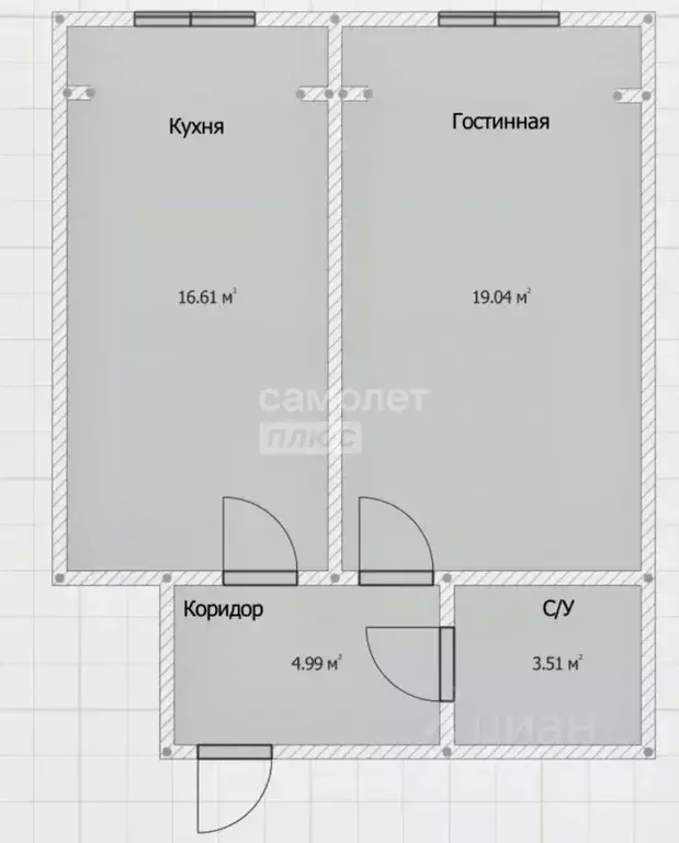 1-к кв. Дагестан, Дербент ул. Сальмана, 34 (44.0 м) - Фото 2