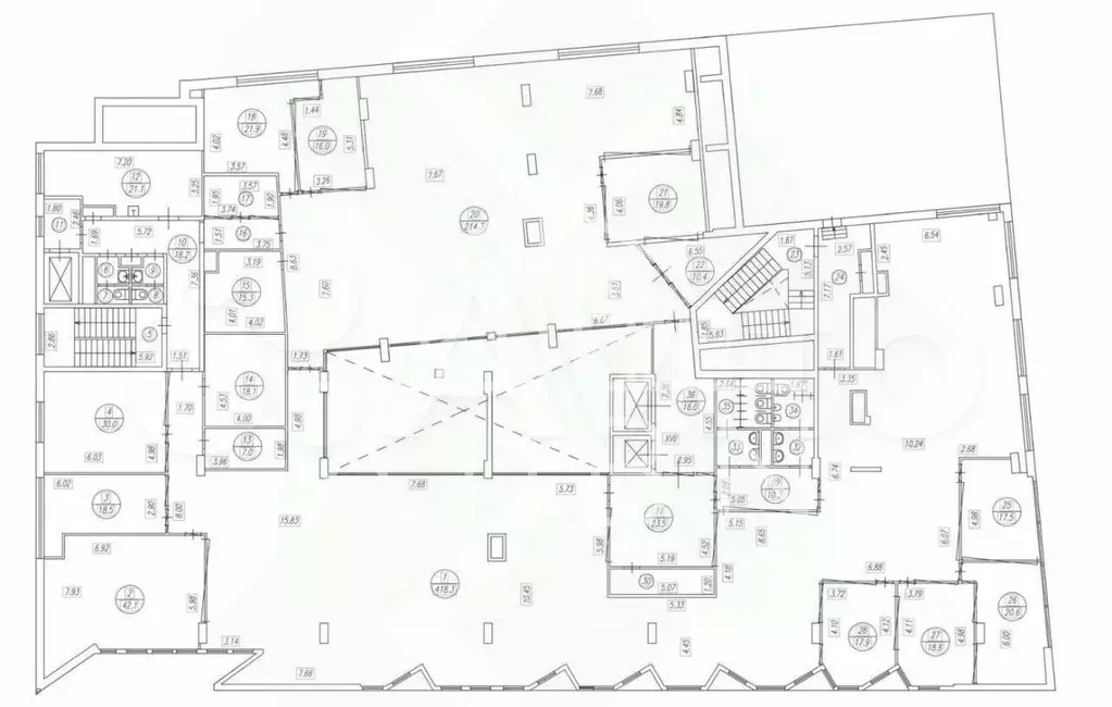 Офис 1248м2 - Фото 0