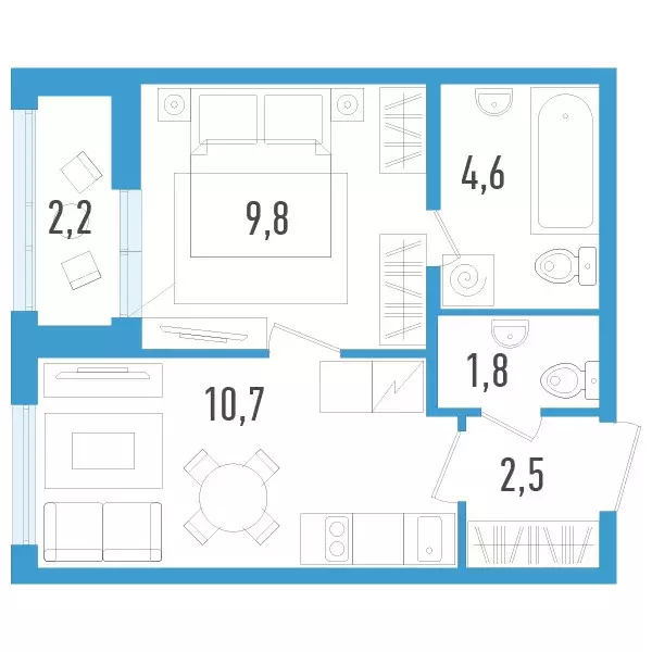 Продаётся 1-к квартира, 31 м - Фото 1