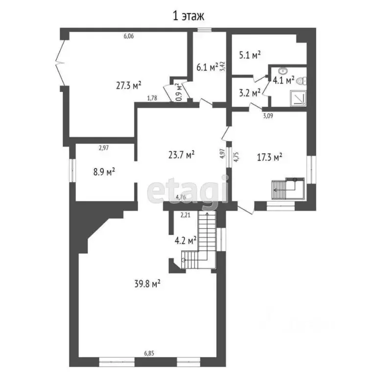Дом в Красноярский край, Красноярск Авиационная ул., 76 (300 м) - Фото 1