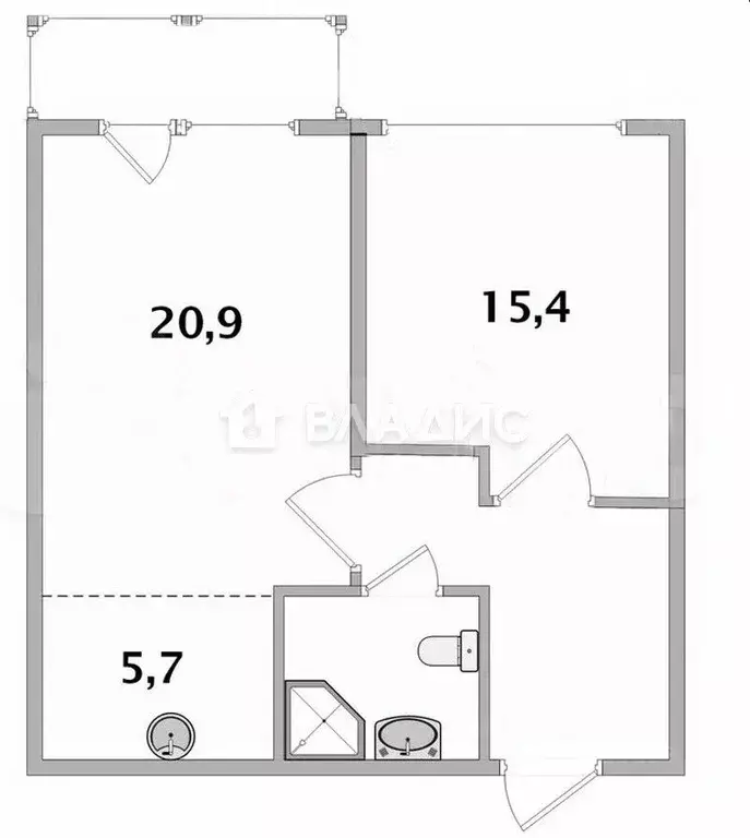 2-к кв. Карелия, Петрозаводск Мурманская ул., 1А (56.8 м) - Фото 2