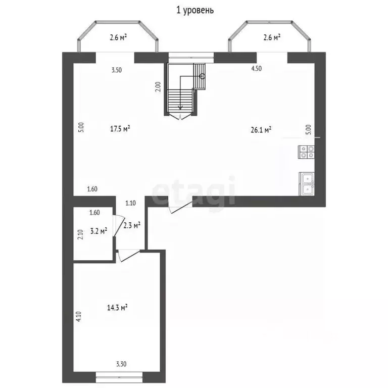 4-к кв. Крым, Симферополь ул. Луговая (75.8 м) - Фото 2