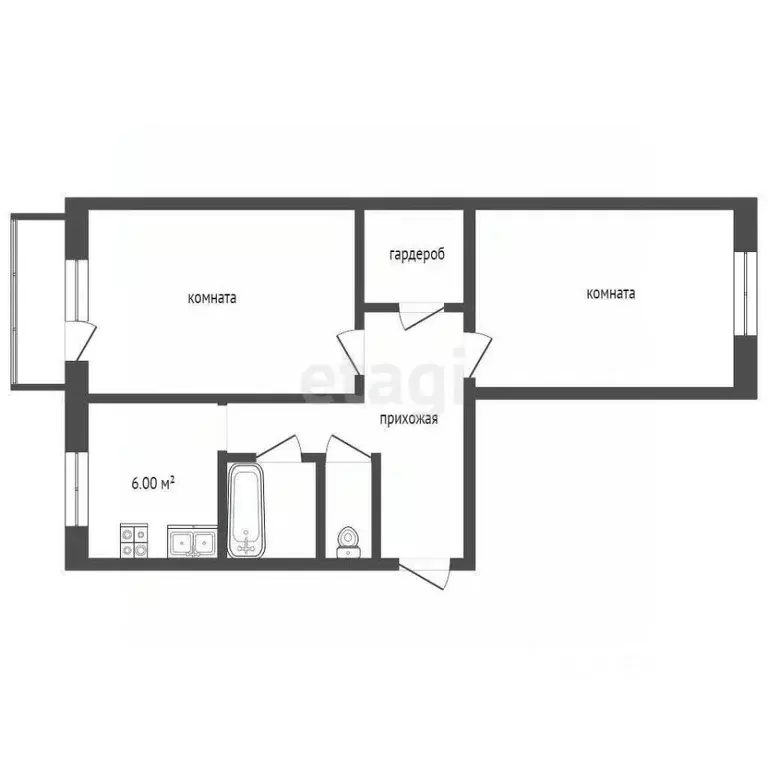 2-к кв. Владимирская область, Муром Муромская ул., 10 (43.1 м) - Фото 1