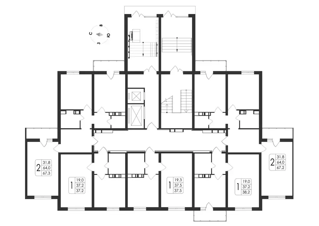 2-к кв. Воронежская область, Новоусманский район, пос. Отрадное ул. ... - Фото 2