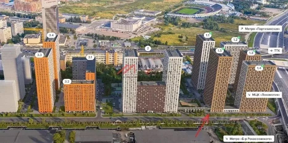 Торговая площадь в Москва Амурский парк жилой комплекс, 1.5 (97 м) - Фото 0