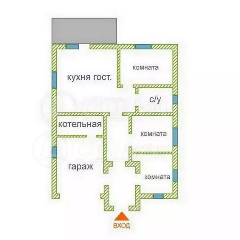 Дом в Каменское муниципальное образование (130 м) - Фото 1