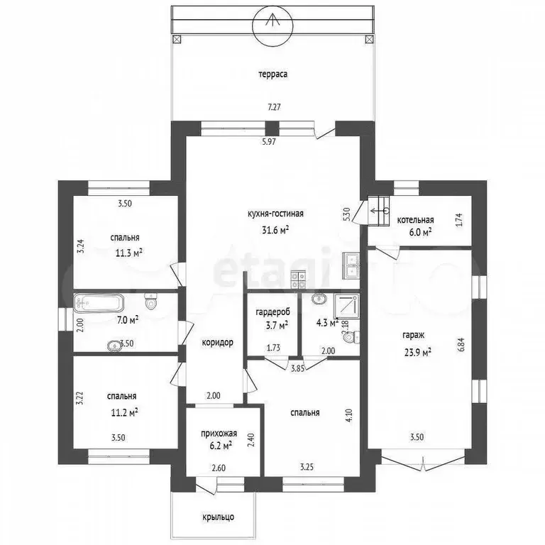Дом 136,9 м на участке 8 сот. - Фото 0