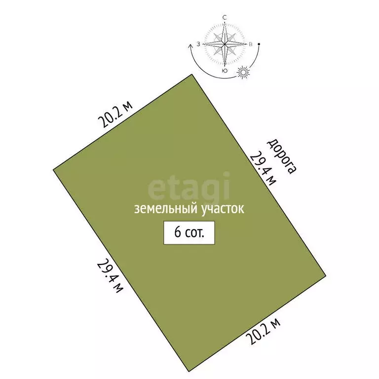 Участок в село Сингуль Татарский, Причальная улица (6 м) - Фото 1