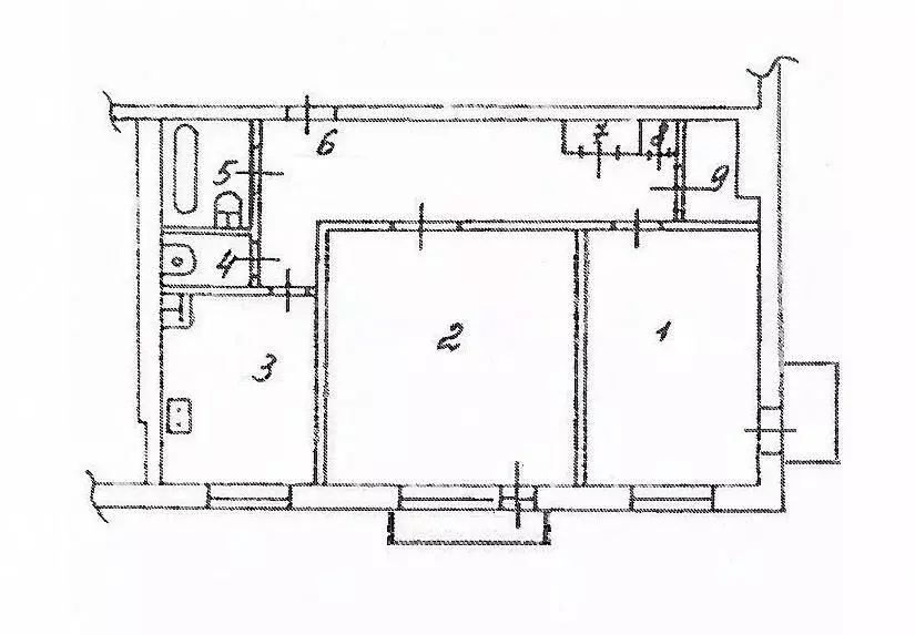 2-к кв. Архангельская область, Северодвинск ул. Ломоносова, 102 (52.9 ... - Фото 1