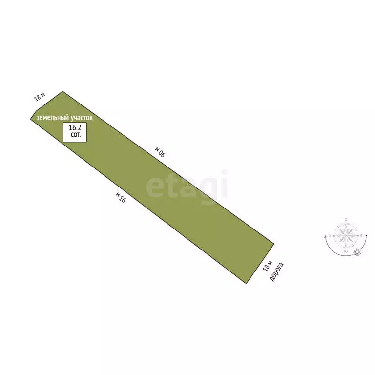 Участок в село Аушигер, улица А.Б. Бицуева (16.25 м) - Фото 1