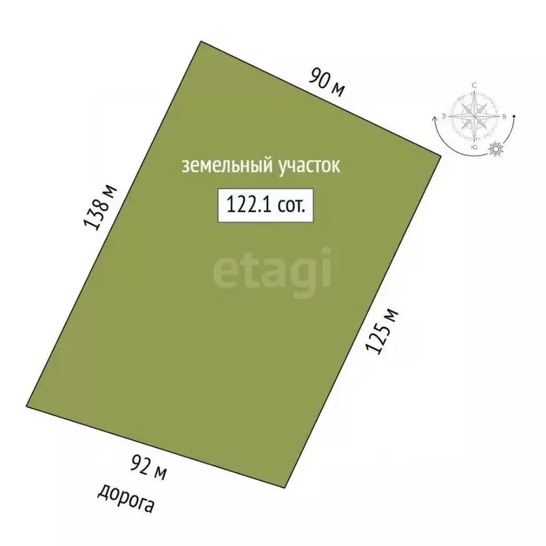 Участок в Крым, Ленинский район, с. Мысовое ул. Анджиевского (122.11 ... - Фото 2