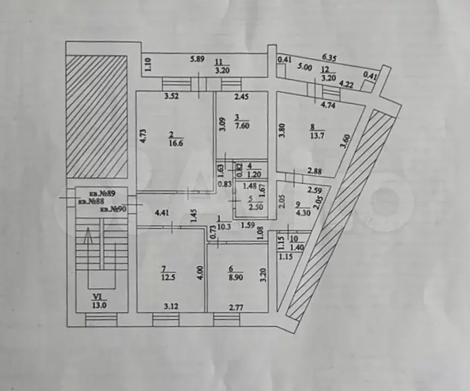 3-к. квартира, 85,4 м, 5/5 эт. - Фото 0