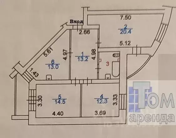 3-к кв. Томская область, Томск ул. Карла Ильмера, 10/3 (86.2 м) - Фото 2