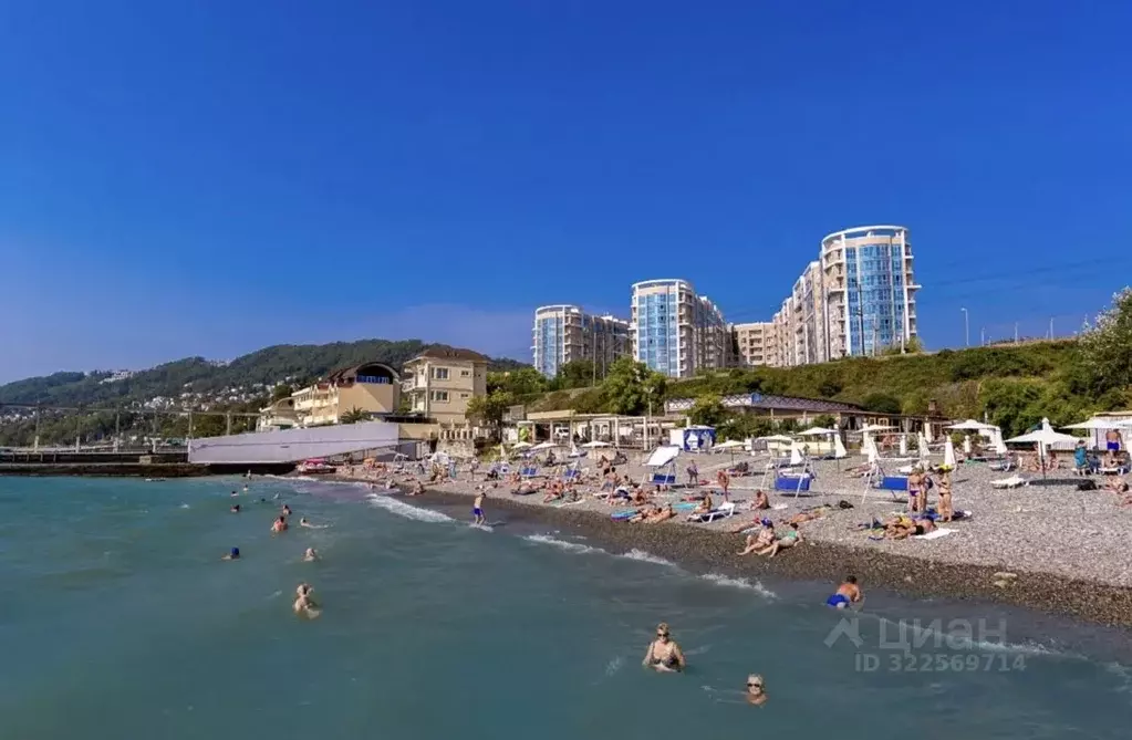 1-к кв. Краснодарский край, Сочи Мамайка мкр, ул. Крымская, 89 (40.0 ... - Фото 1