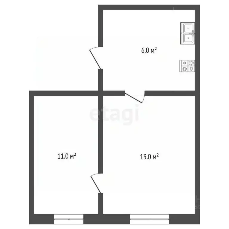 Комната Карелия, Кондопога Октябрьский пер., 4 (30.0 м) - Фото 1