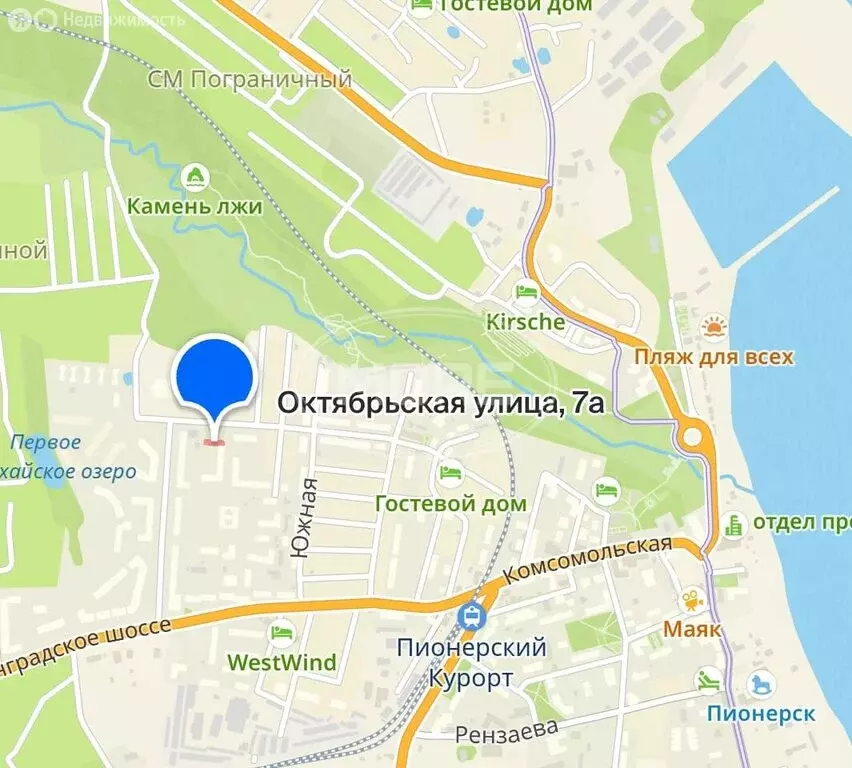 2-комнатная квартира: Пионерский, Октябрьская улица, 7А (56.2 м) - Фото 1