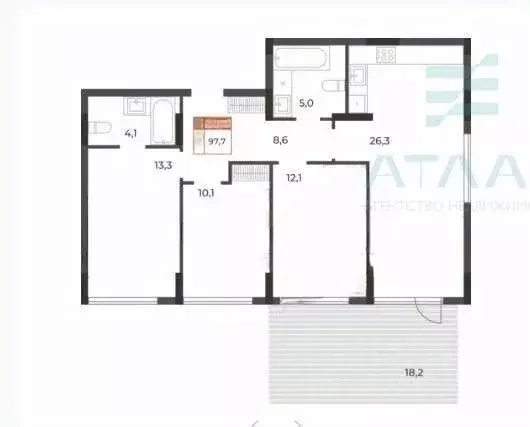 Помещение свободного назначения в Крым, Симферополь ул. Караимская, 50 ... - Фото 2