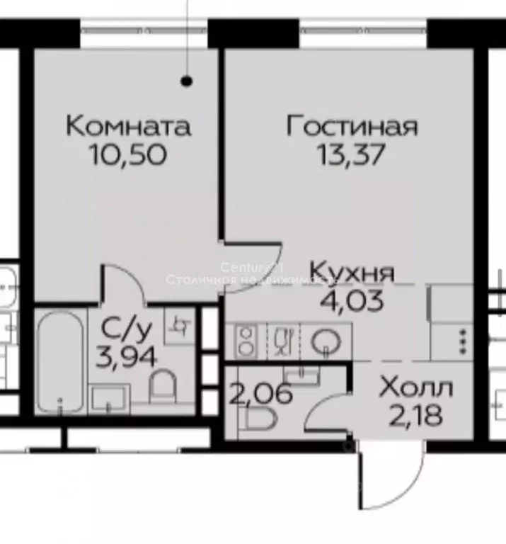 1-к кв. Москва Цветочные Поляны жилой комплекс, к12 (36.0 м) - Фото 1