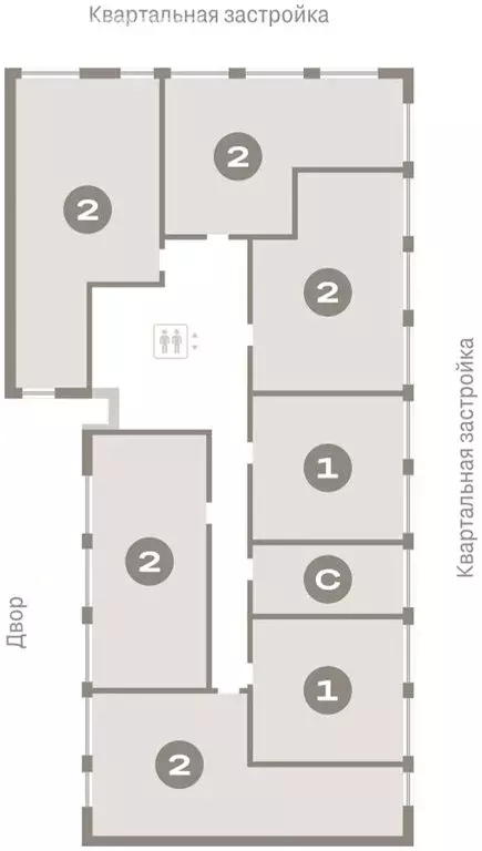 2-комнатная квартира: Тюмень, Мысовская улица, 26к1 (43.71 м) - Фото 1