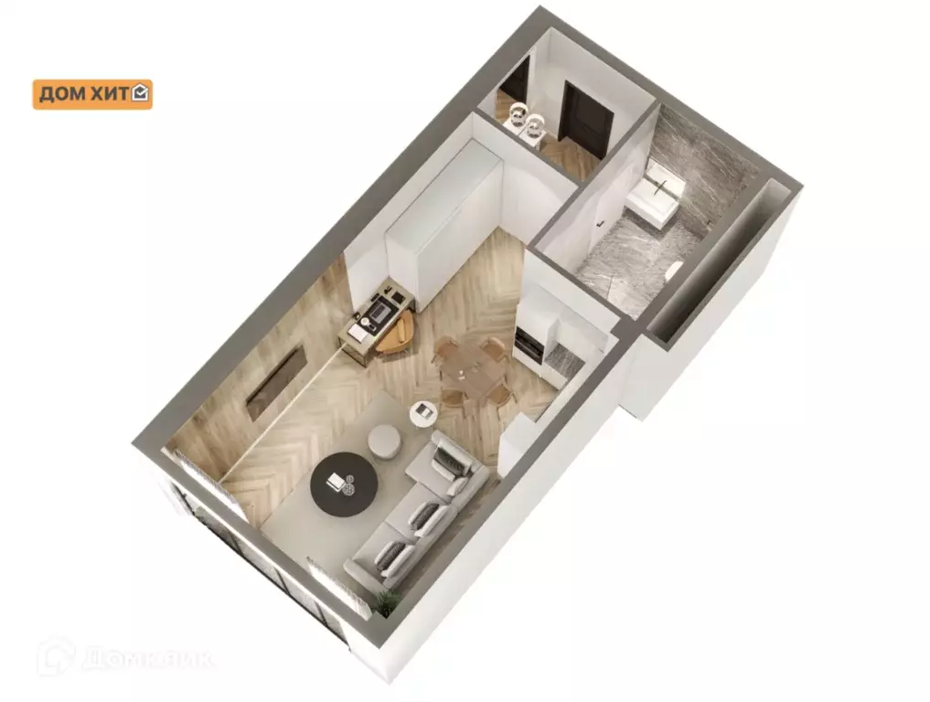 Продаётся 1-к квартира, 42.5 м - Фото 0