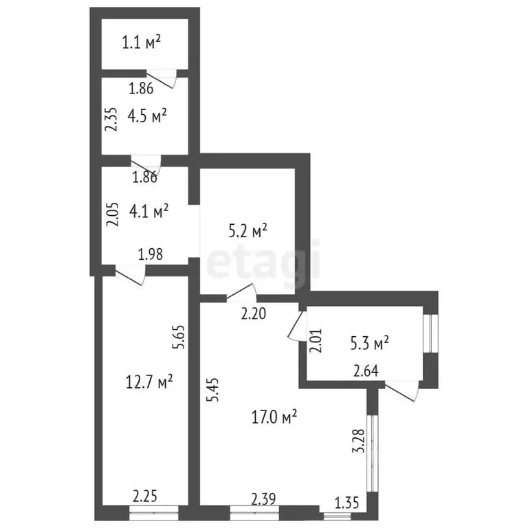 2-к кв. Крым, Ялта ул. Красноармейская, 19 (50.0 м) - Фото 1