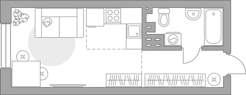 Студия Башкортостан, Уфа Зеленая Роща жилрайон, Лесная Симфония жилой ... - Фото 1