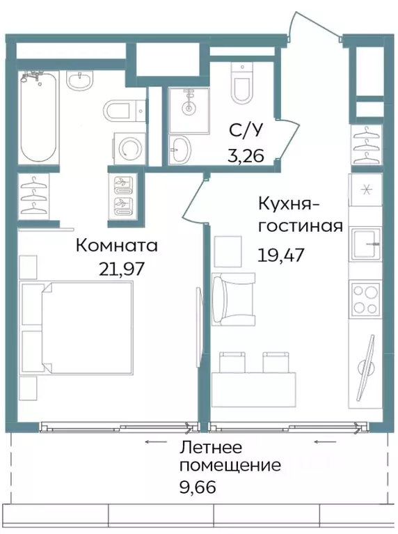 2-к кв. Крым, Саки ул. Морская (54.36 м) - Фото 0