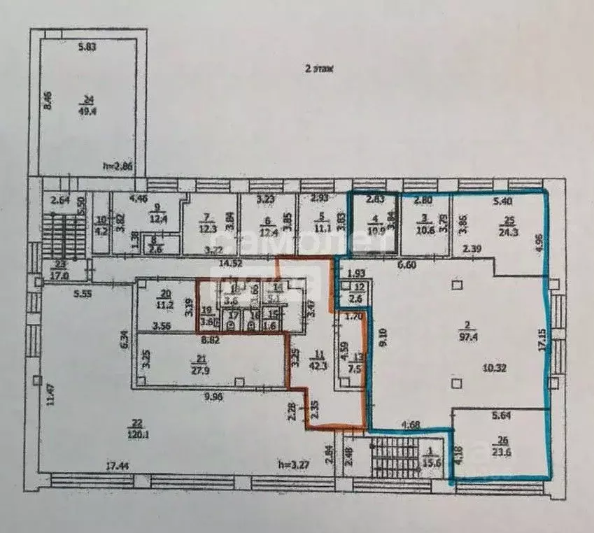 Офис в Новосибирская область, Новосибирск Каменская ул., 51 (192 м) - Фото 2