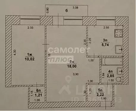 2-к кв. Ульяновская область, Ульяновск ул. 12 Сентября, 86 (40.0 м) - Фото 1