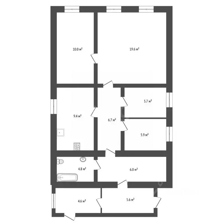 Дом в Воронежская область, с. Новая Усмань ул. Кирова, 36 (131 м) - Фото 2