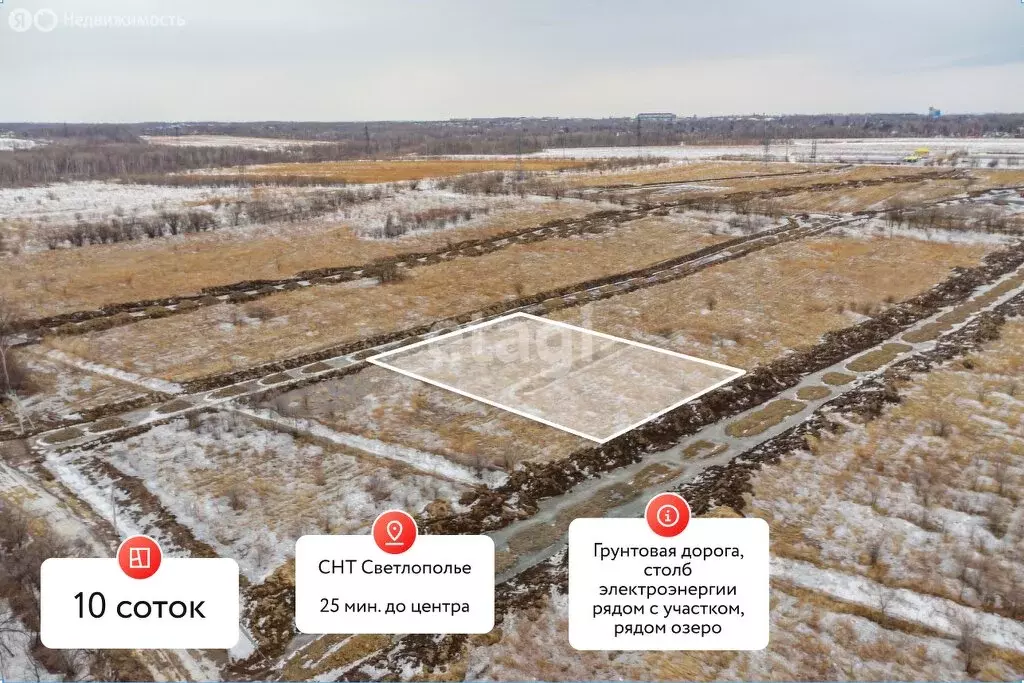 Участок в село Матвеевка, СНТ Светлополье (10 м) - Фото 1